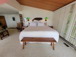 master suite with private bath, king bed
